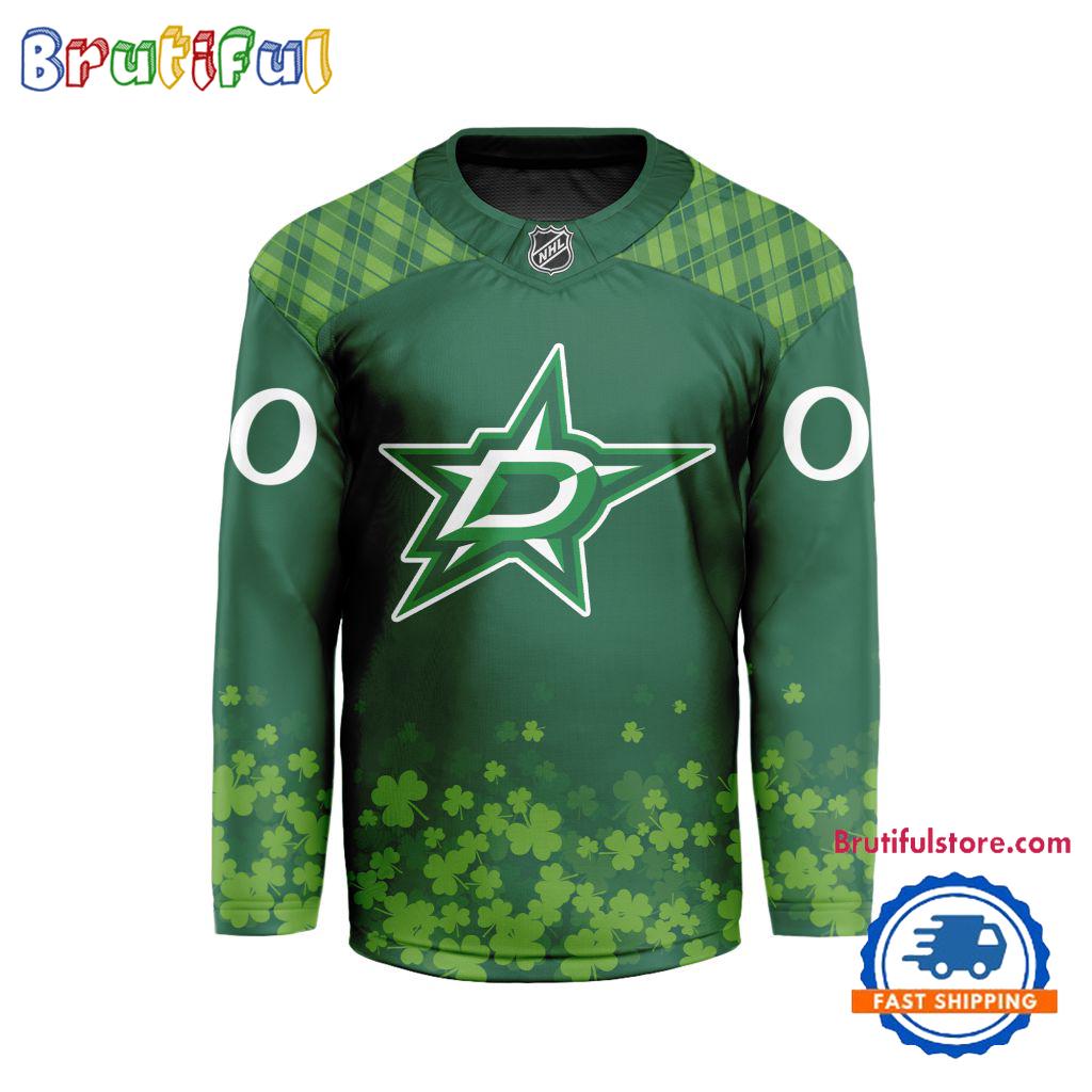NHL Dallas Stars St.Patrick's Day New Design Hockey Jersey, NHL Patricks Day Jersey