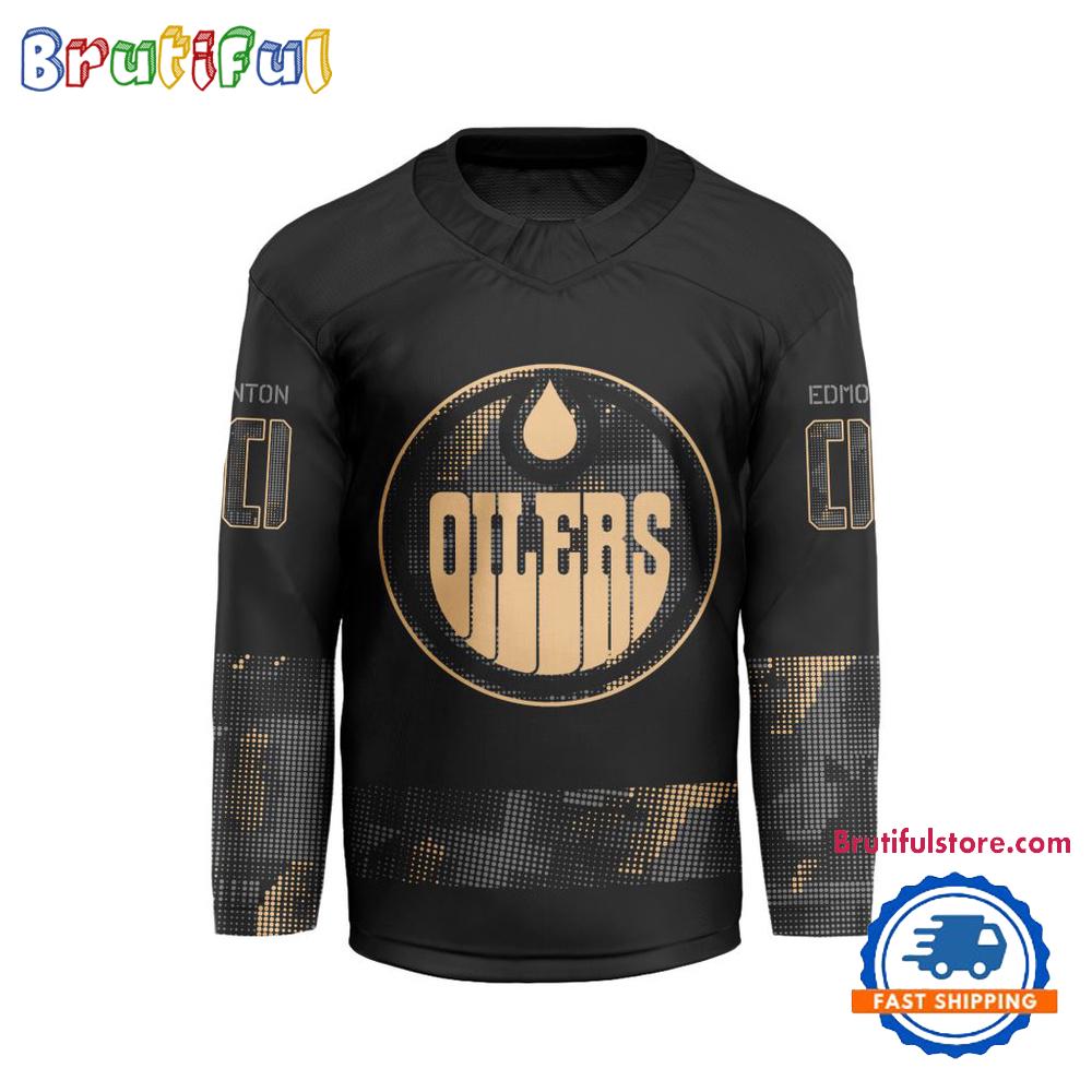 NHL Edmonton Oilers Military Appreciation Design Hockey Jersey