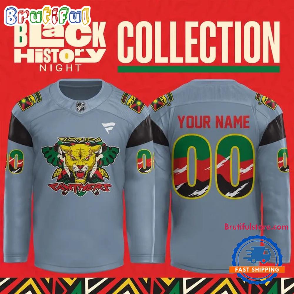 NHL Florida Panthers 2025 Hockey Black History Night Jersey Shirts