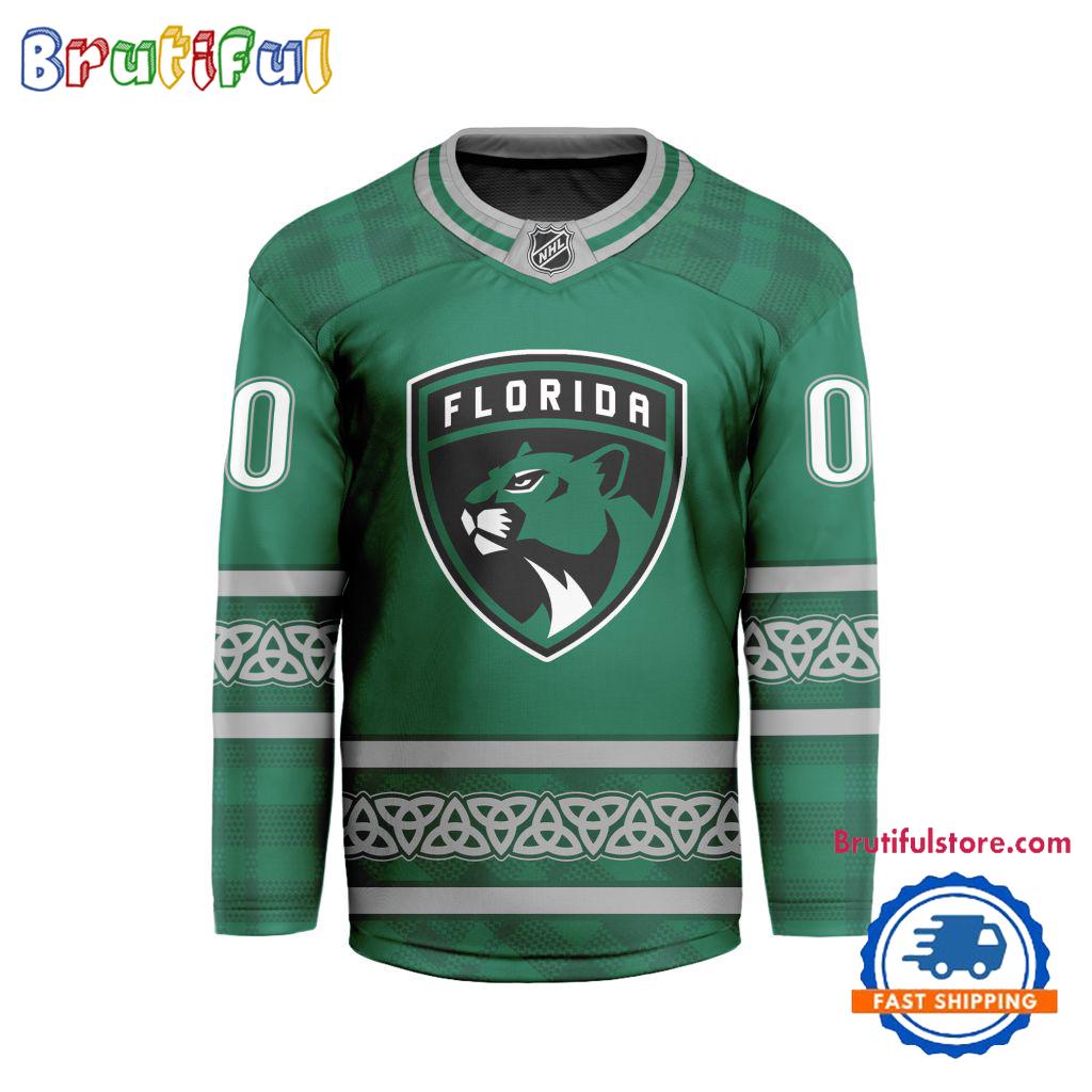 NHL Florida Panthers For St.Patrick's Day Limited New Hockey Jersey
