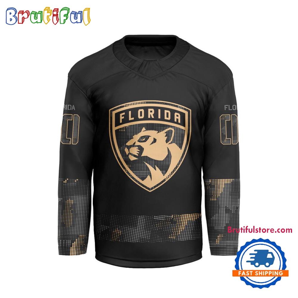 NHL Florida Panthers Military Appreciation Design Hockey Jersey
