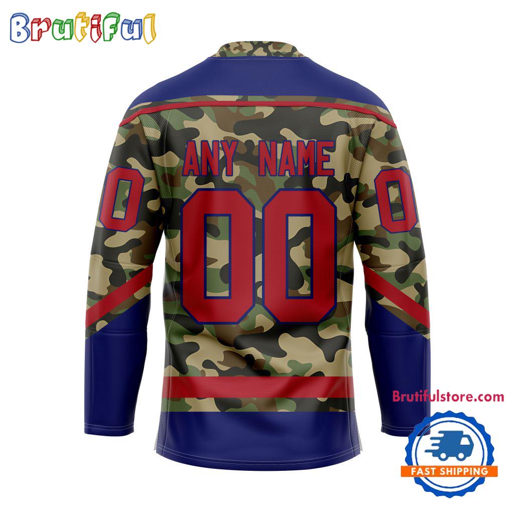 NHL Montreal Canadiens Camo Veterans Custom Hockey Jersey