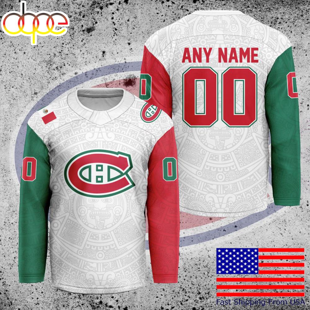 NHL Montreal Canadiens Mexican Heritage Custom Hockey Jersey