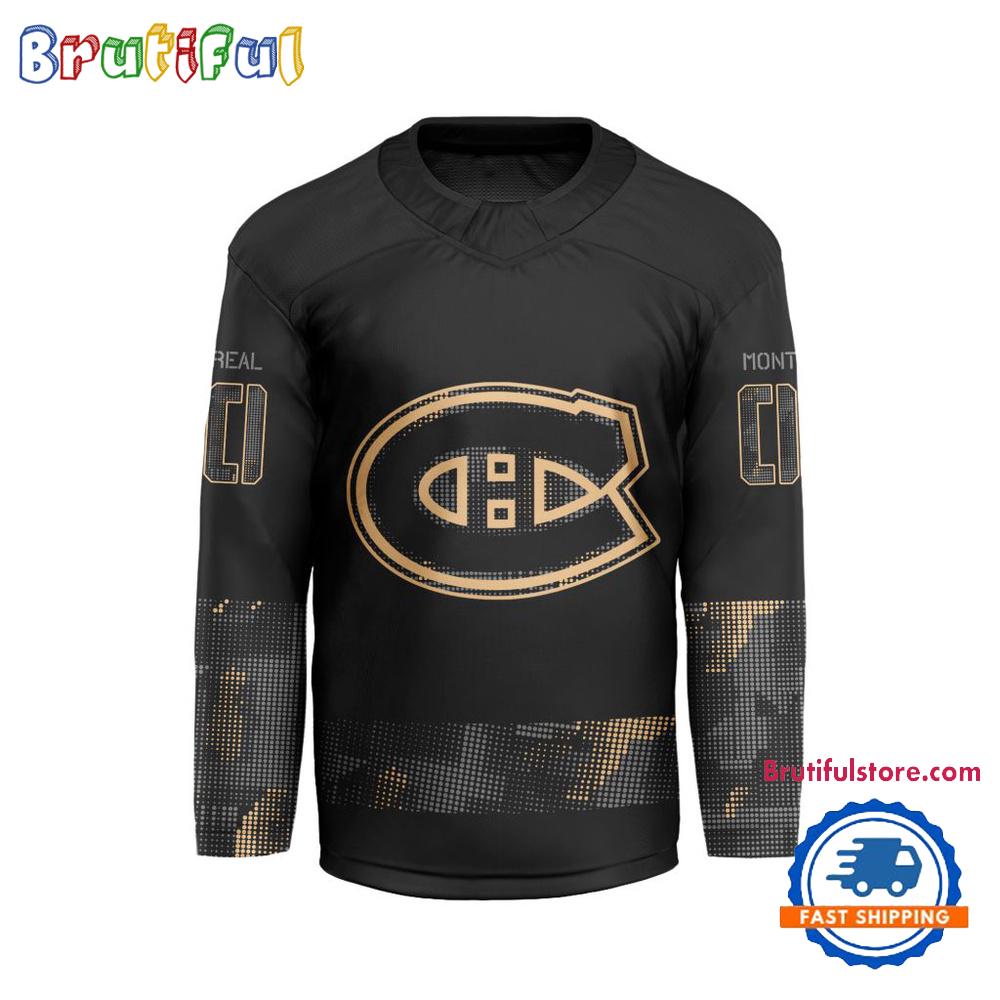 NHL Montreal Canadiens Military Appreciation Design Hockey Jersey