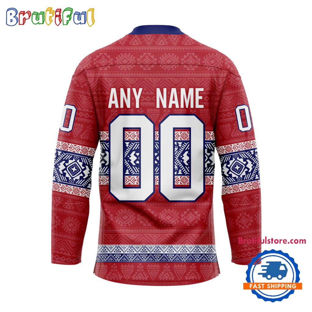 NHL Montreal Canadiens Personalized Native American Hockey Jersey
