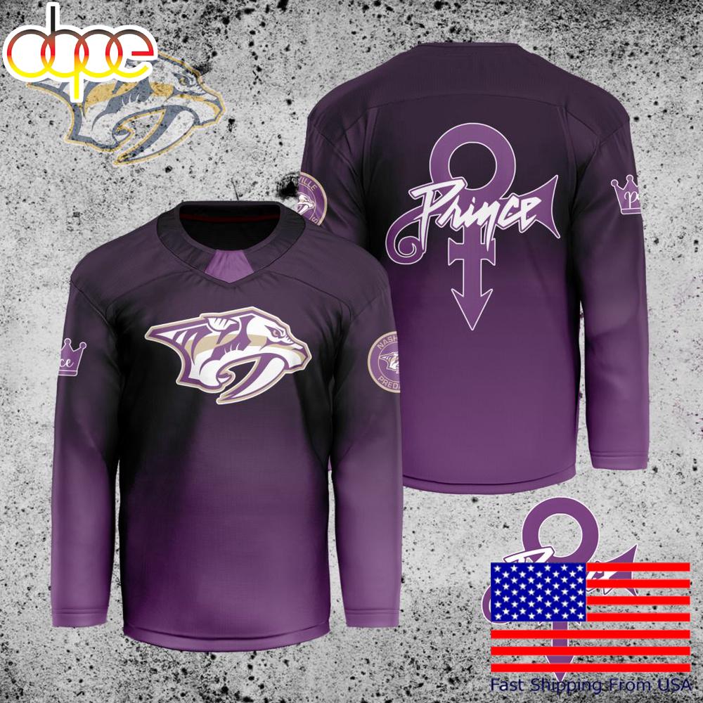 NHL Nashville Predators Prince Custom Hockey Jersey
