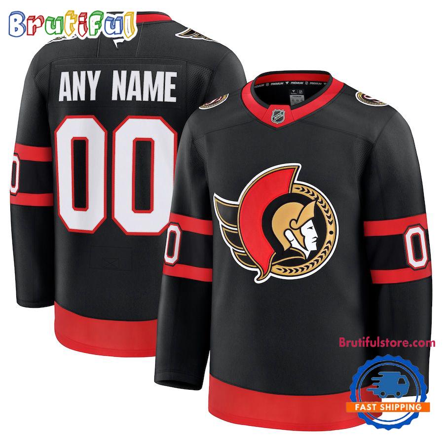 NHL Ottawa Senators Home Premium Custom Hockey Jersey