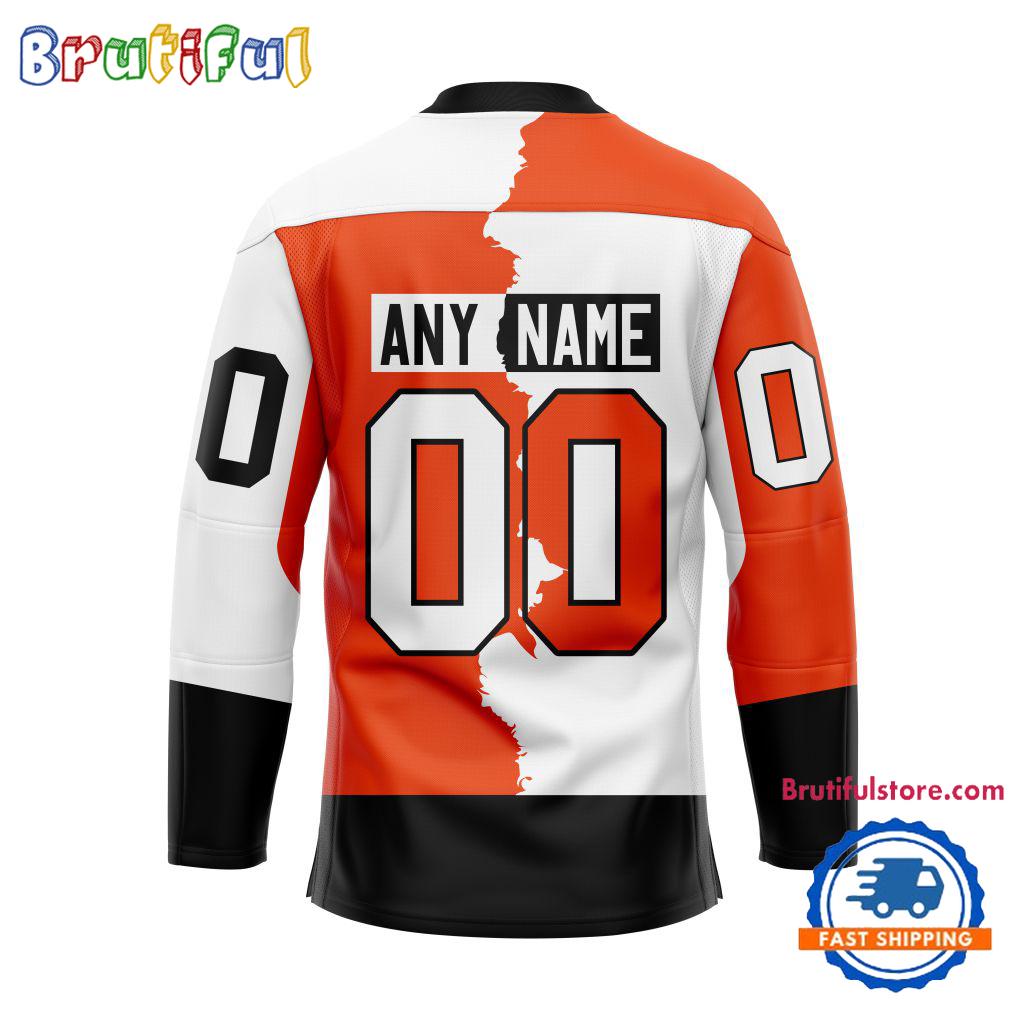 NHL Philadelphia Flyers Home Mix Away New Design Hockey Jersey