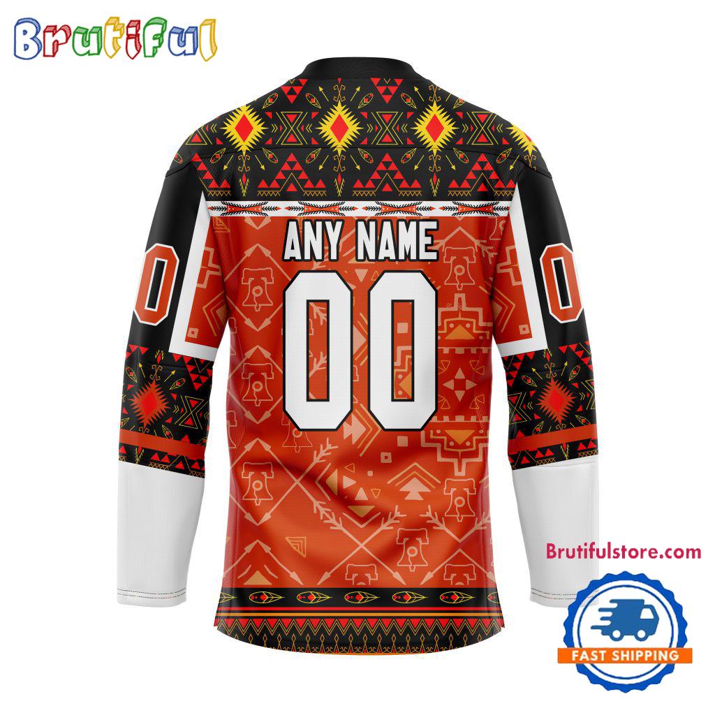 NHL Philadelphia Flyers Personalized Native American Hockey Jersey
