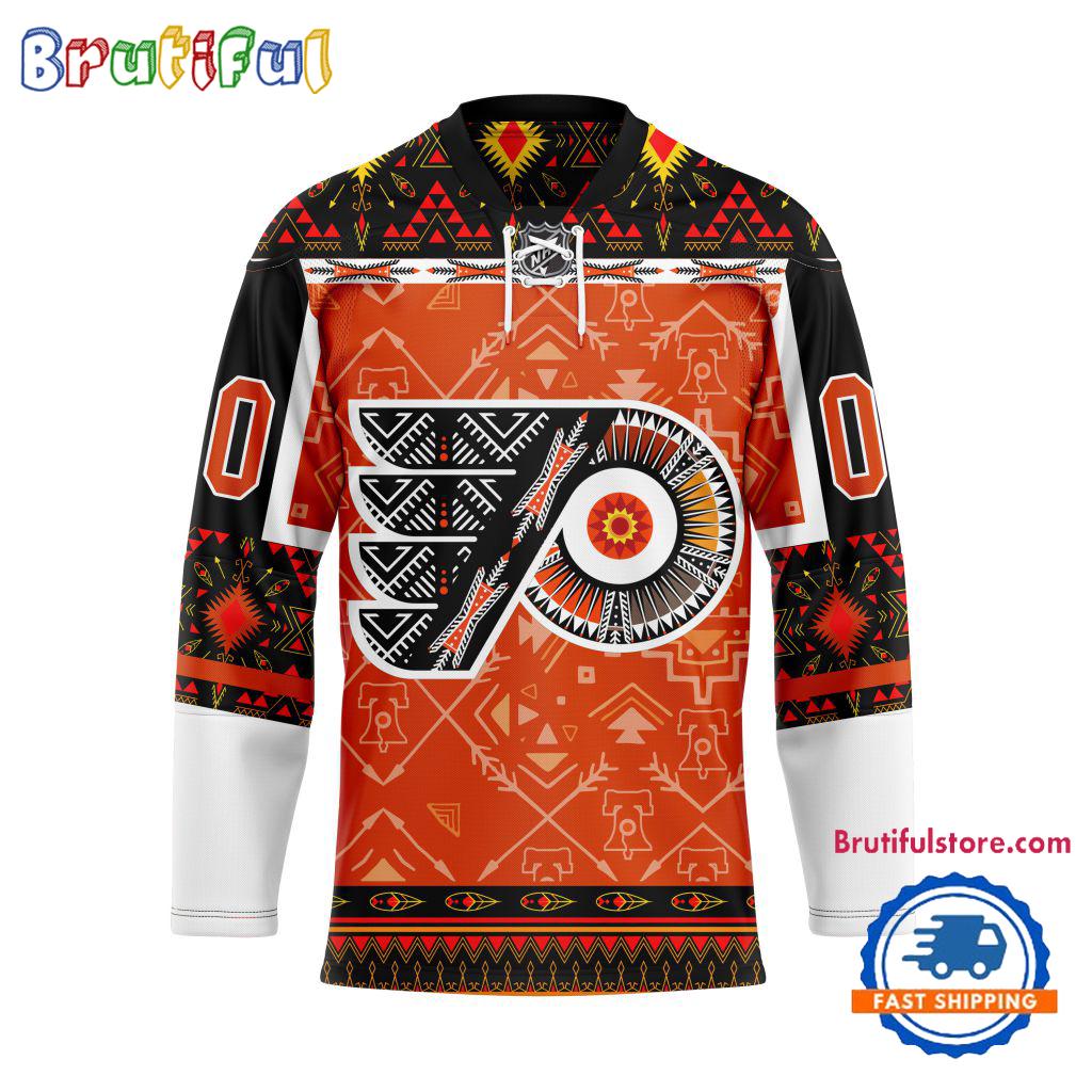 NHL Philadelphia Flyers Personalized Native American Hockey Jersey