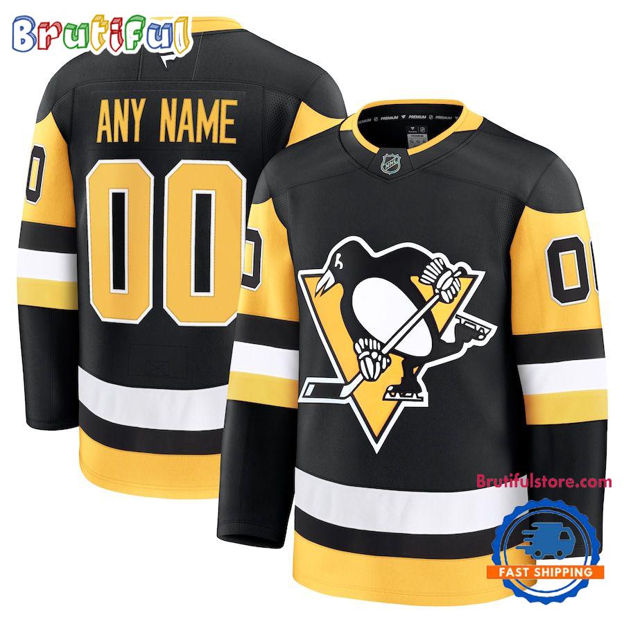 NHL Pittsburgh Penguins Home Premium Custom Hockey Jersey