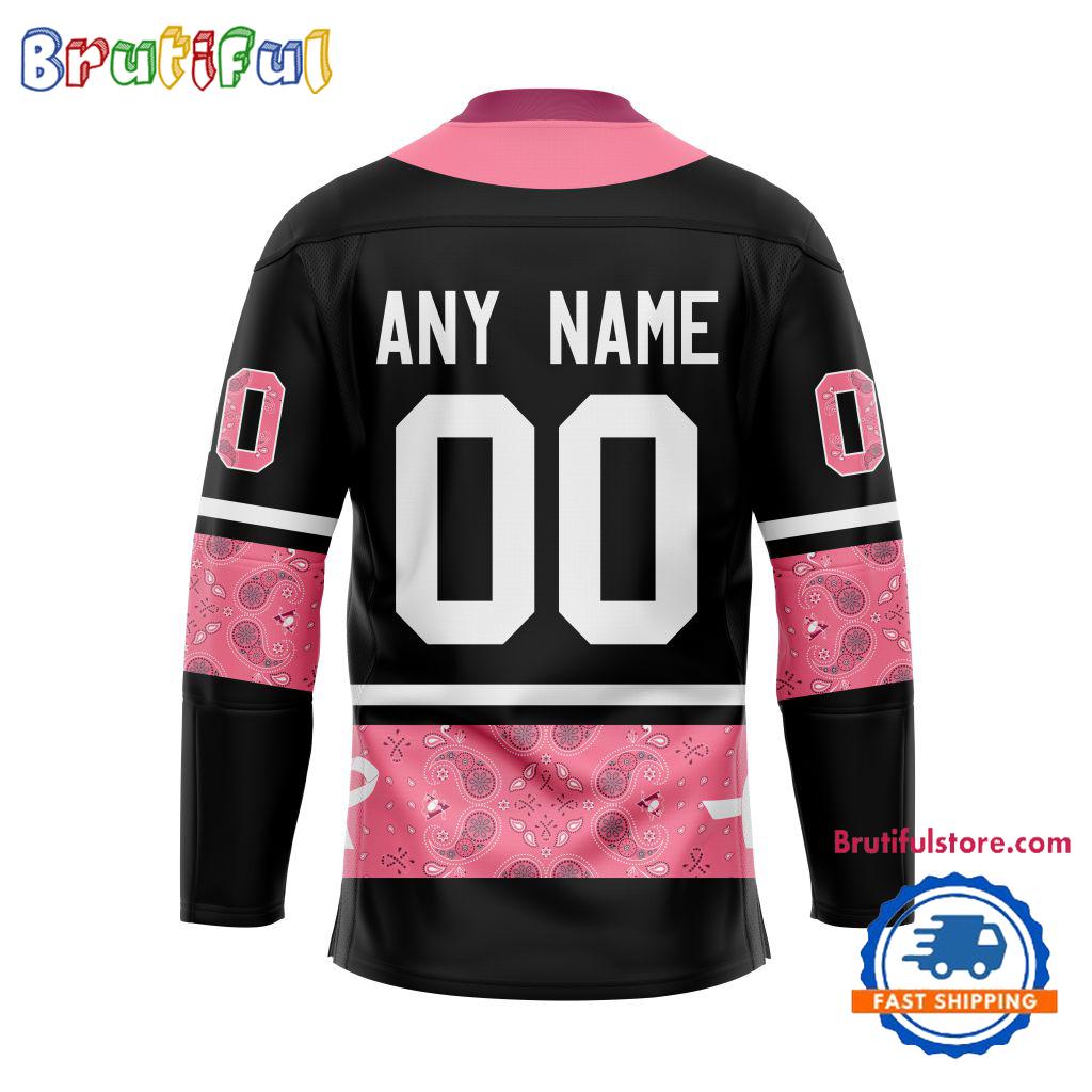 NHL Pittsburgh Penguins In October We Wear Pink Breast Cancer Design Hockey Jersey