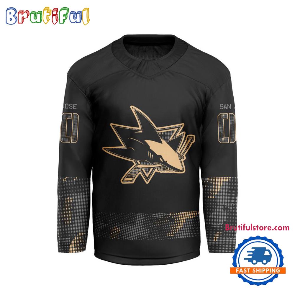 NHL San Jose Sharks Military Appreciation Design Hockey Jersey