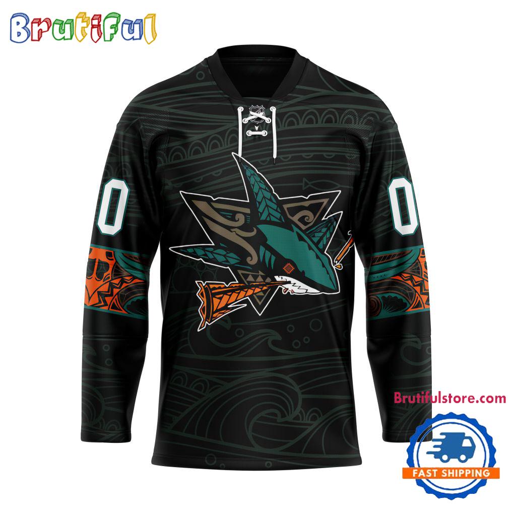 NHL San Jose Sharks Personalized Native American Hockey Jersey