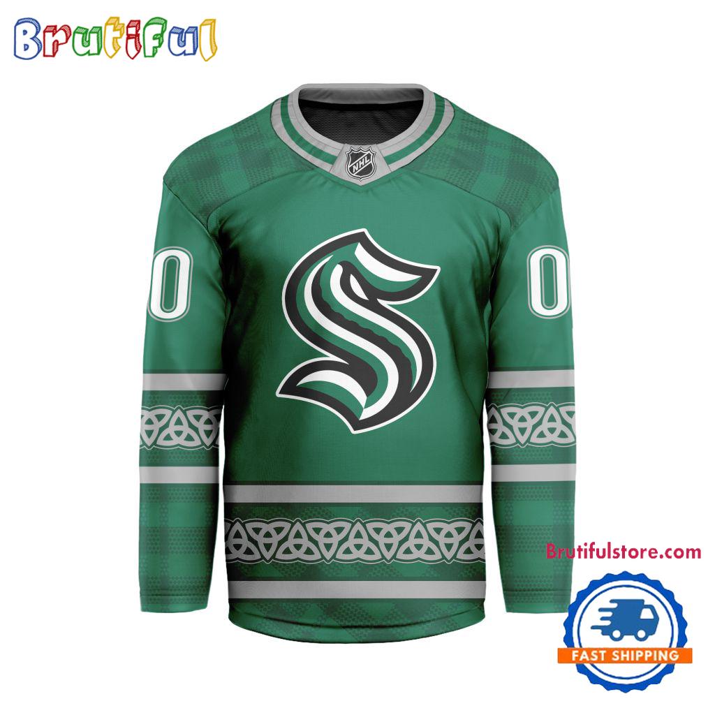 NHL Seattle Kraken For St.Patrick's Day Limited New Hockey Jersey