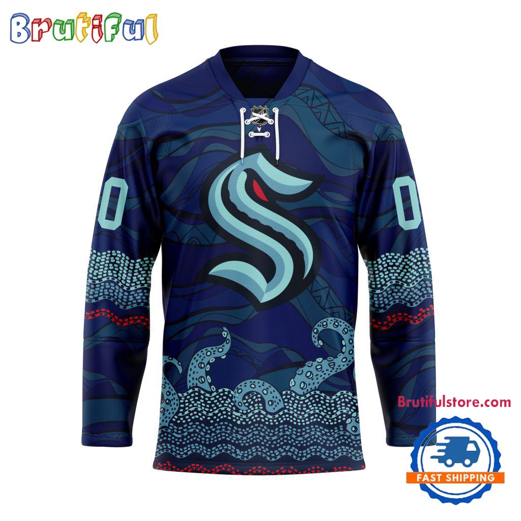 NHL Seattle Kraken Personalized Native American Hockey Jersey