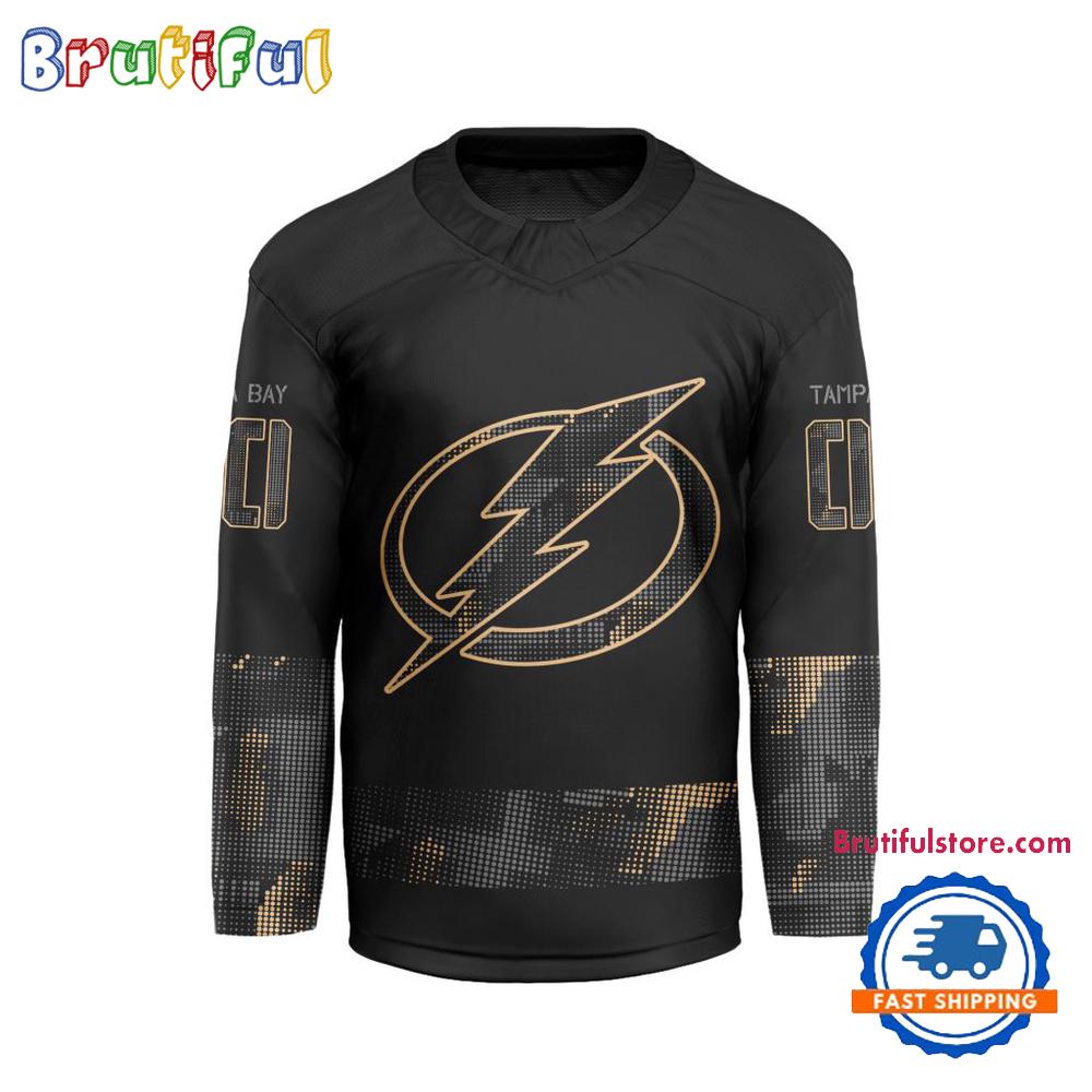 NHL Tampa Bay Lightning Military Appreciation Design Hockey Jersey