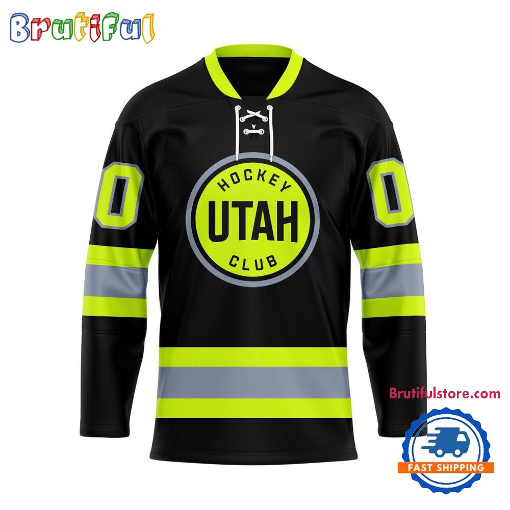 NHL Utah Hockey Club Honoring Firefighters Lace Hockey Jersey