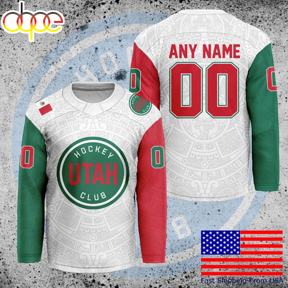 NHL Utah Hockey Club Mexican Heritage Custom Hockey Jersey