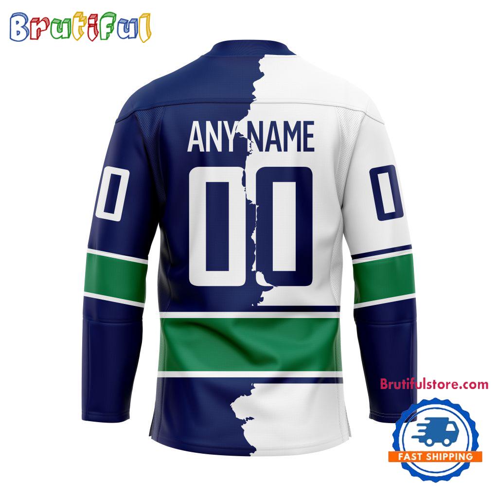 NHL Vancouver Canucks Home Mix Away New Design Hockey Jersey