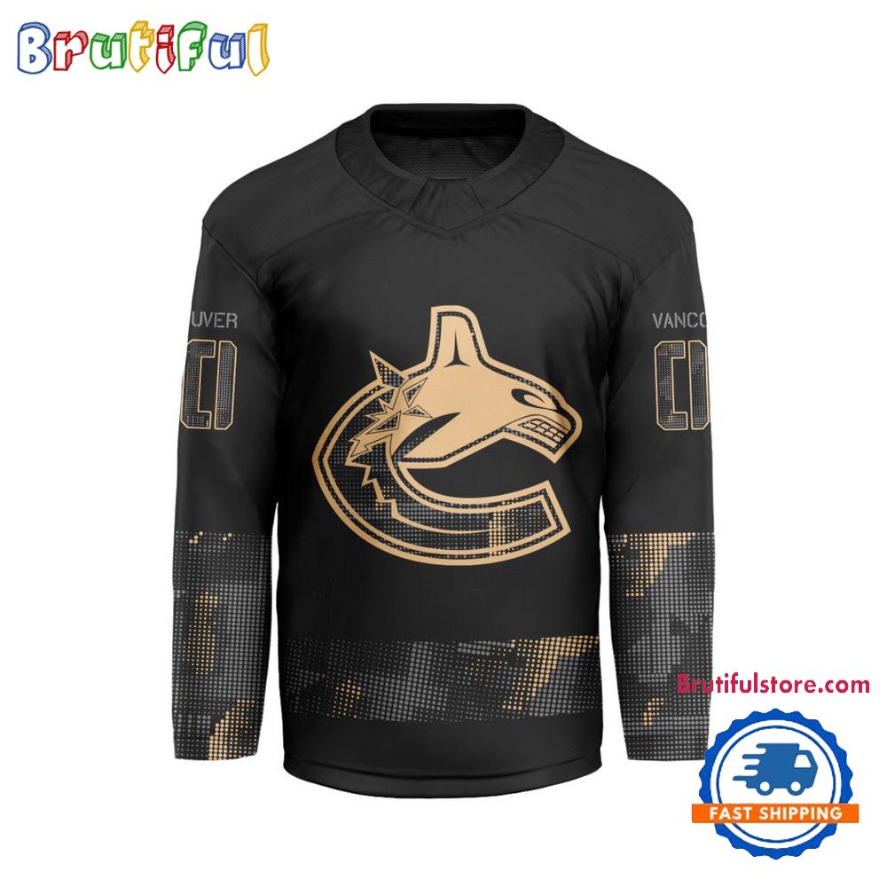 NHL Vancouver Canucks Military Appreciation Design Hockey Jersey
