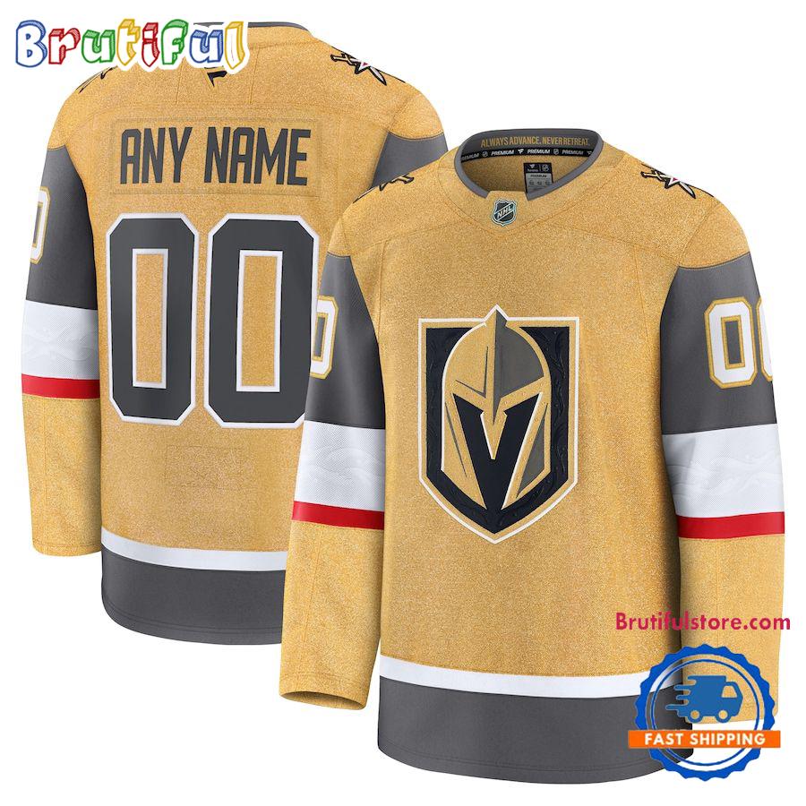 NHL Vegas Golden Knights Home Premium Custom Hockey Jersey