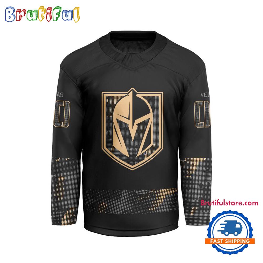 NHL Vegas Golden Knights Military Appreciation Design Hockey Jersey