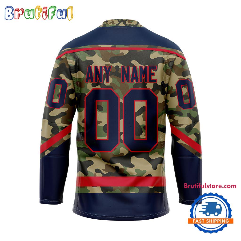 NHL Washington Capitals Camo Veterans Custom Hockey Jersey
