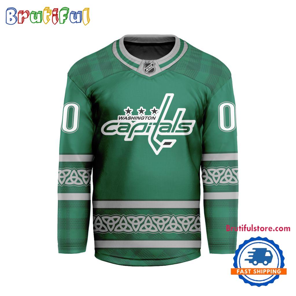 NHL Washington Capitals For St.Patrick's Day Limited New Hockey Jersey