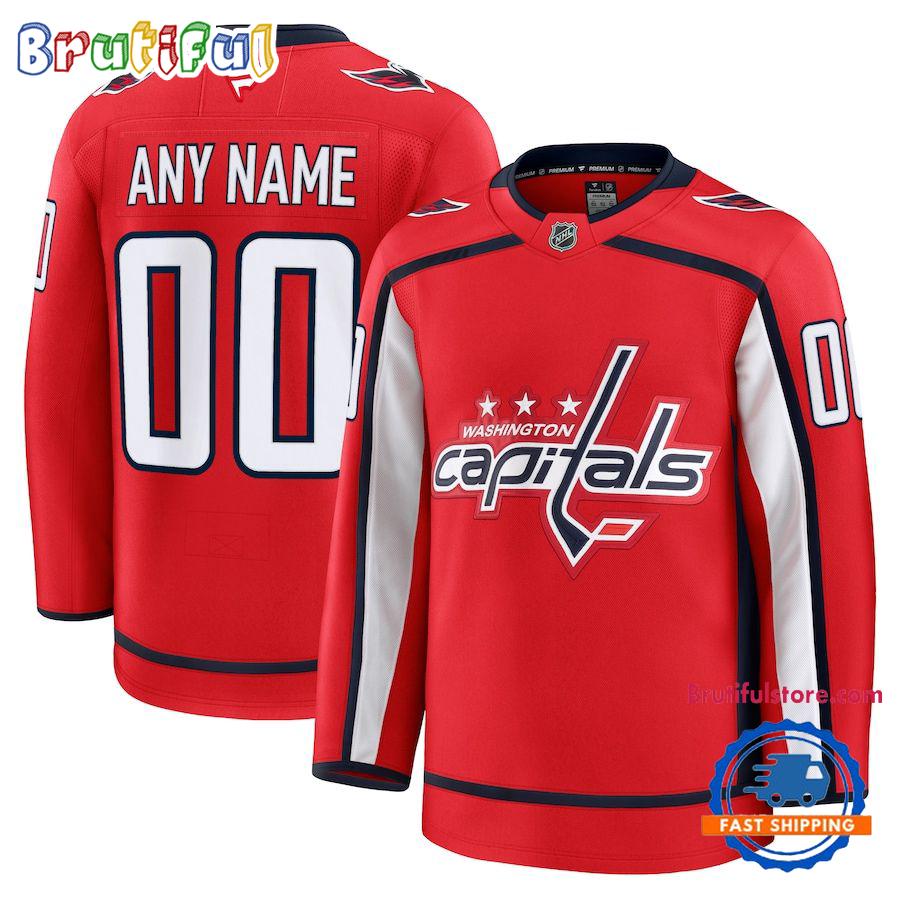 NHL Washington Capitals Home Premium Custom Hockey Jersey