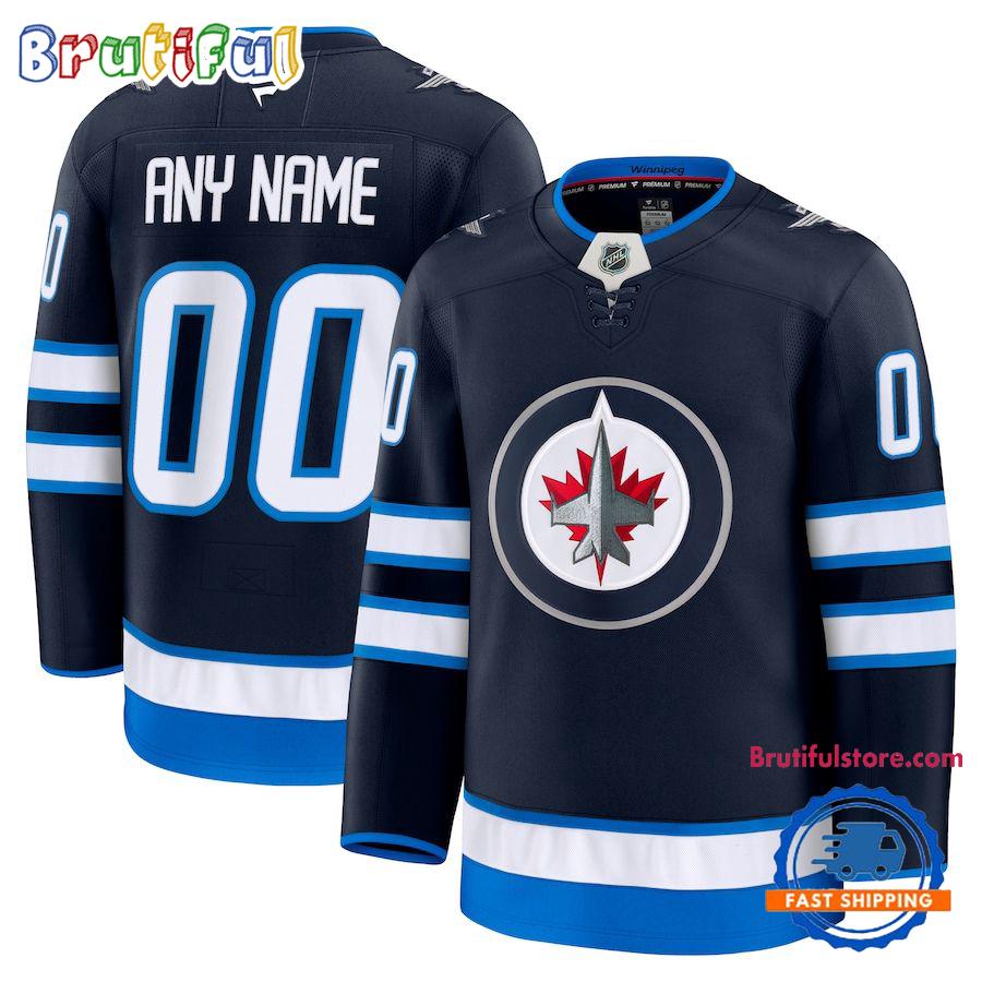 NHL Winnipeg Jets Home Premium Custom Hockey Jersey