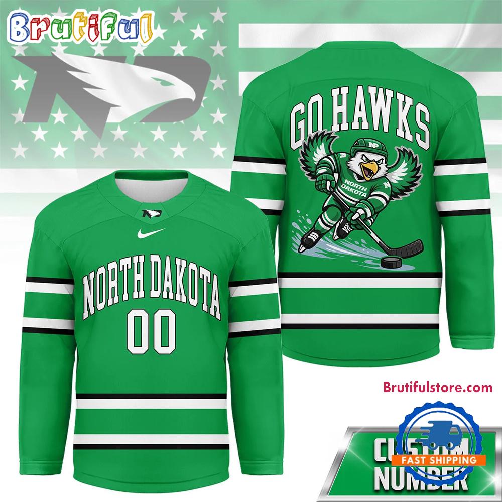 North Dakota Fighting Hawks 2026 NCAA Game Day Hockey Jersey