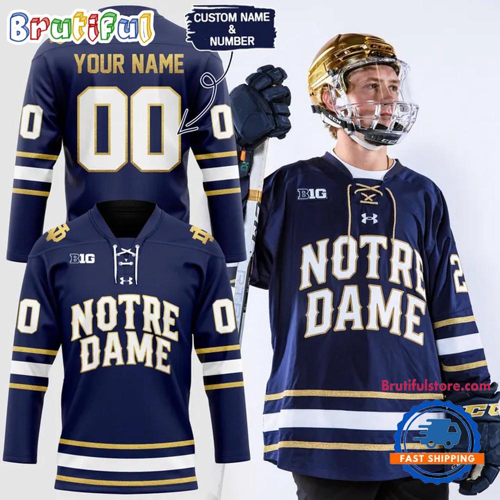 Notre Dame Fighting Irish Hockey Commemorative Uniform Limited Edition Jersey Shirt