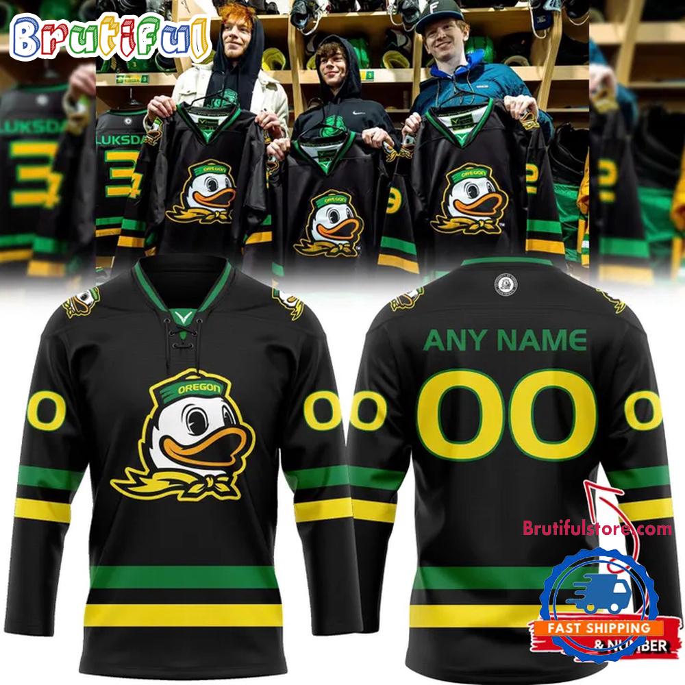 Oregon Ducks 2026 PFP Bend Outdoor Classic Hockey Jerseys