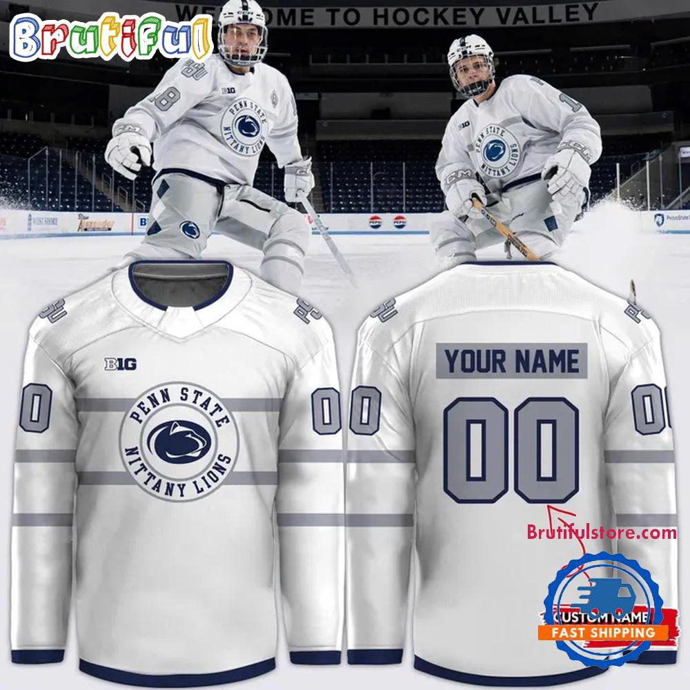 Penn State Nittany Lions Hockey 2026 White Uniform Hockey Jersey