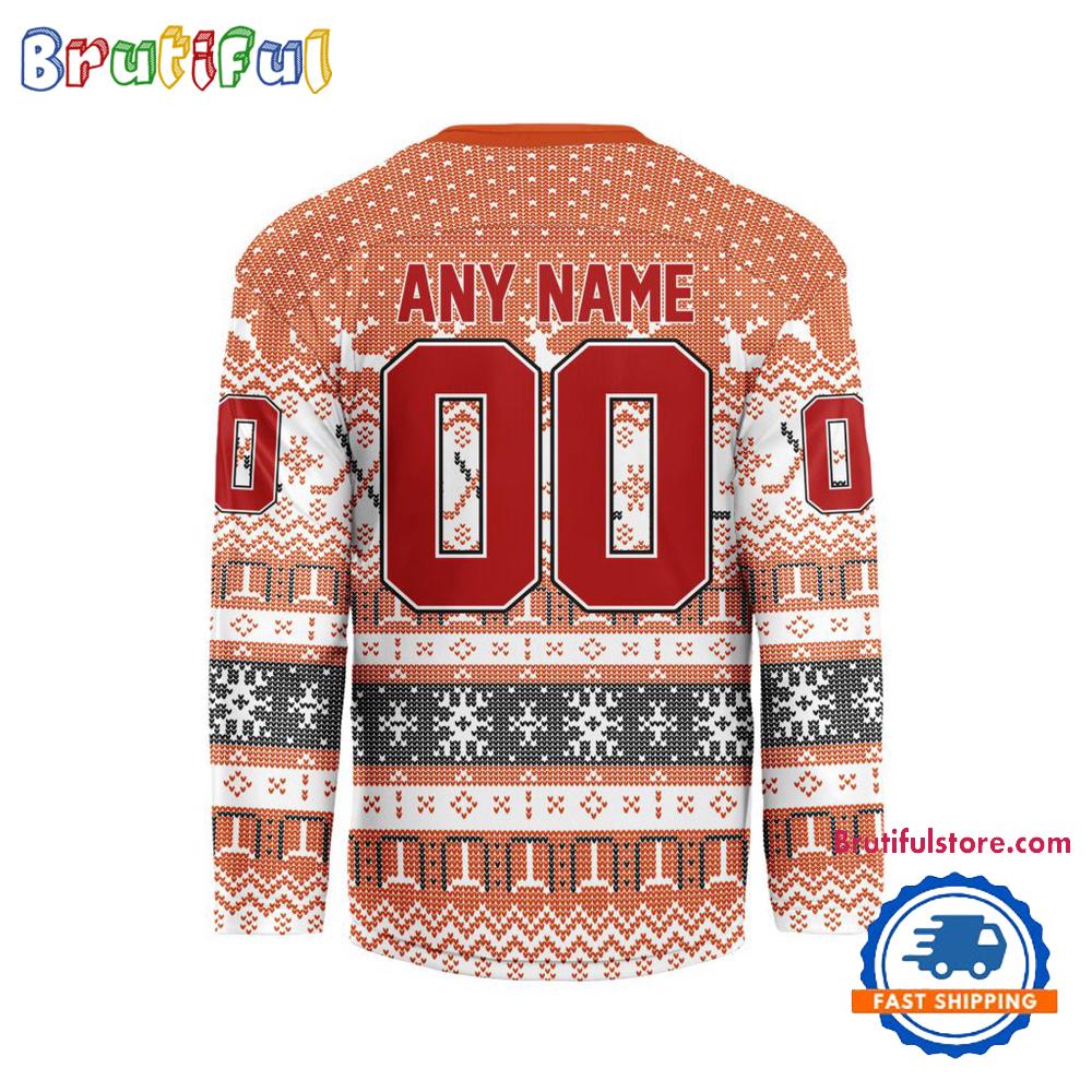 Philadelphia Flyers 2025 NHL Christmas Personalized Hockey Jersey Design