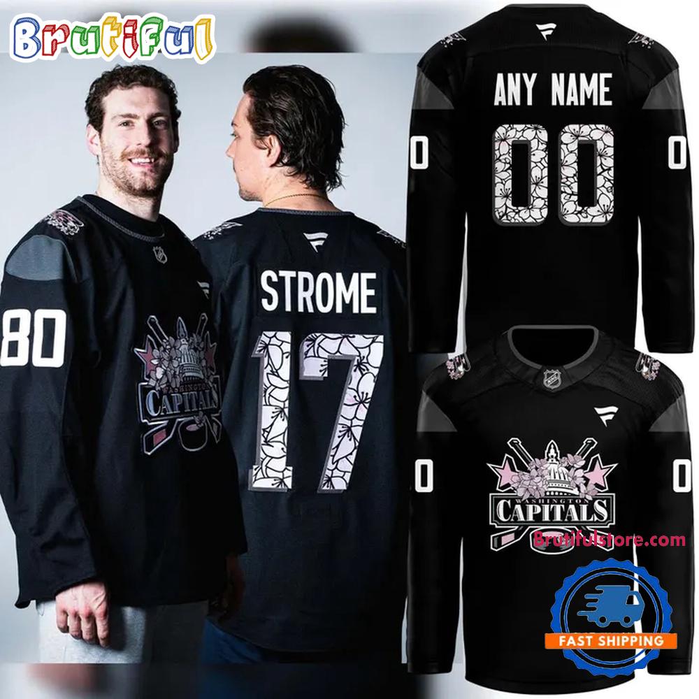 Special 2026 Cherry Blossom Washington Capitals Hockey Jersey