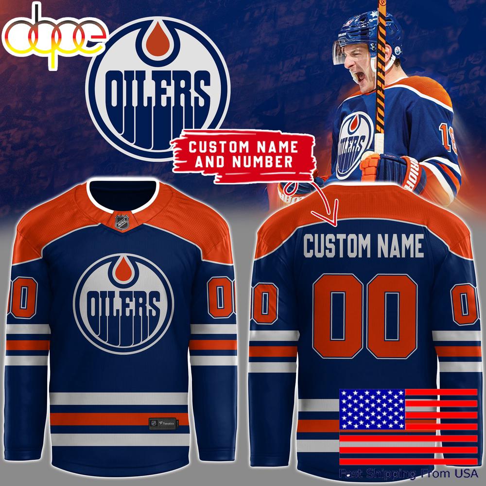 Special Edition Edmonton Oilers Hockey Jersey