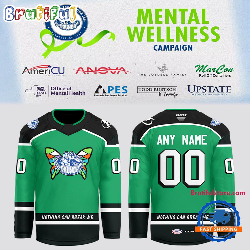 Syracuse Crunch AHL Mental Wellness 2025 Custom Hockey Jersey