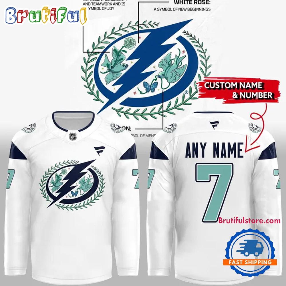 Tampa Bay Lightning Stronger Together for Mental Health 2026 Hockey Jersey