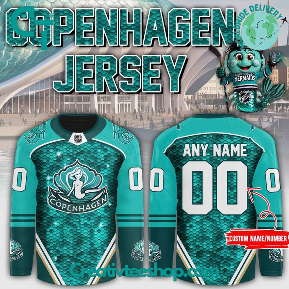 Copenhagen Mermaids Special Edition Nhl Hockey Jersey