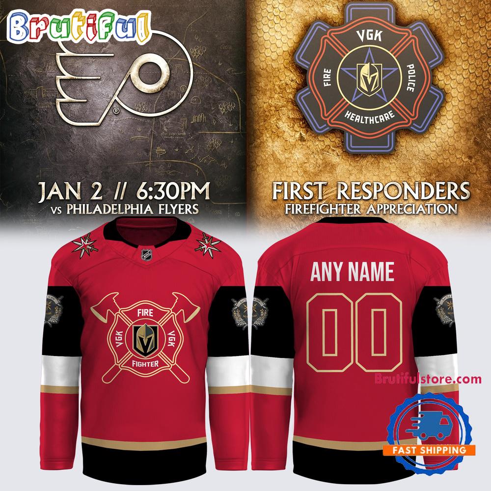 Vegas Golden Knights Special New Firefighter Hockey Jersey