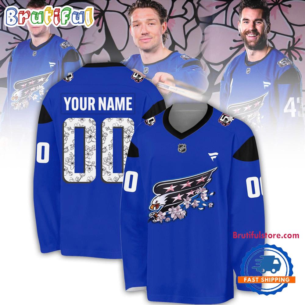 Washington Capitals CHERRY BLOSSOM Limited Edition 2025 Hockey Jersey