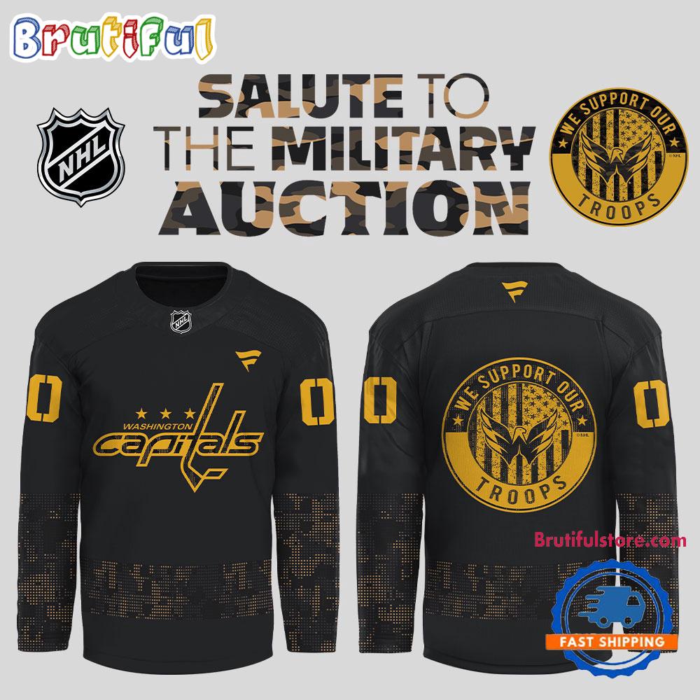 Washington Capitals Salute to Military 2025 NHL New Hockey Jersey
