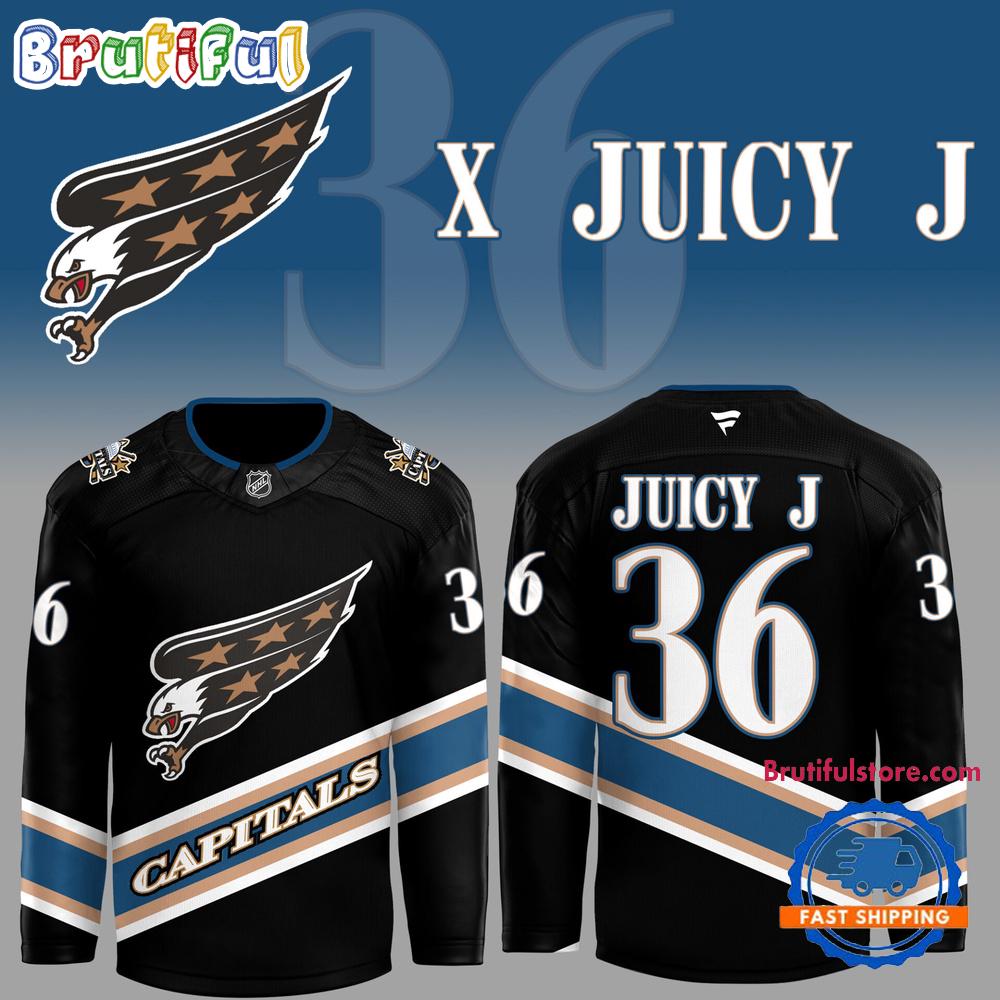 Washington Capitals x 36 Juicy J Hockey Jersey