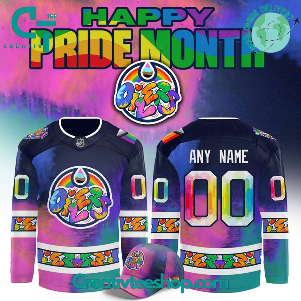 Edmonton Oilers X Happy Pride Month 2025 Special Hockey Jersey