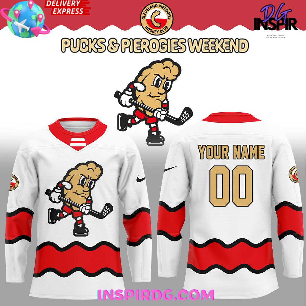 Cleveland Monsters Pucks &amp; Pierogies Weekend Special Hockey Jersey