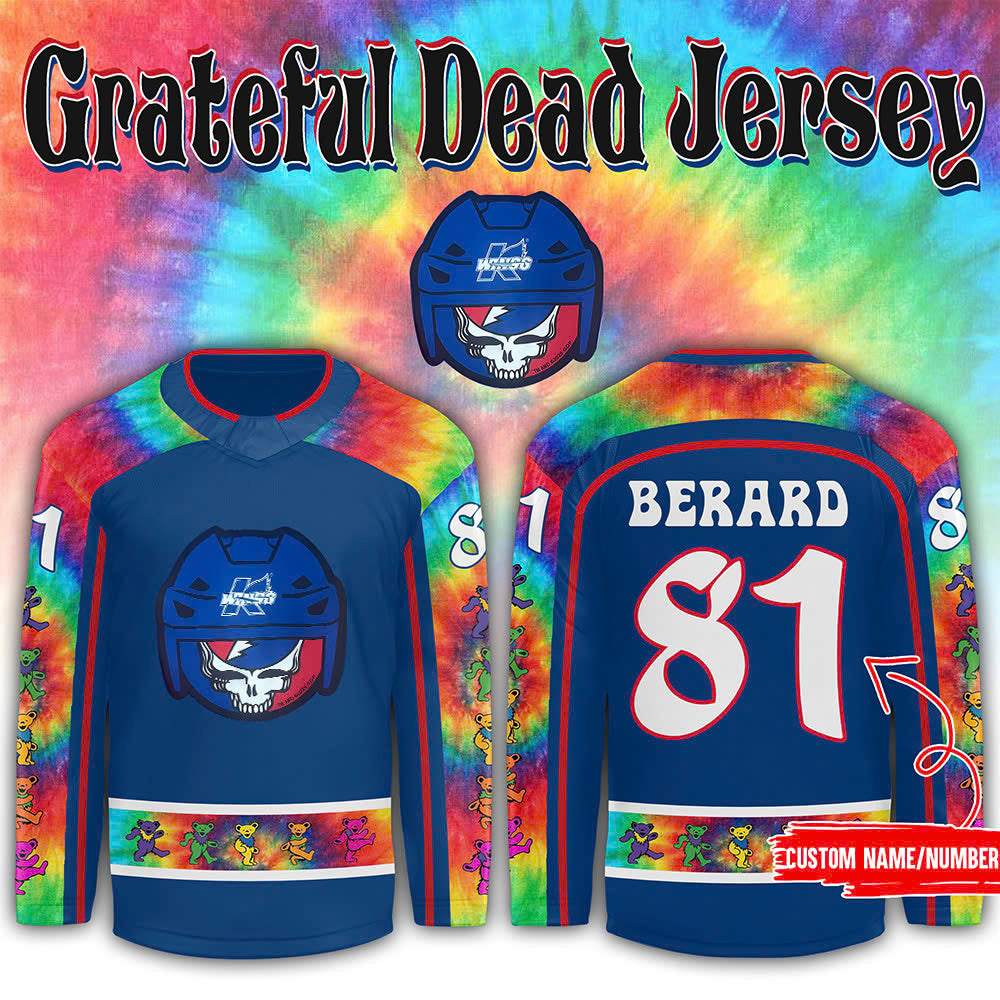 Kalamazoo Wings X Grateful Dead Jerseys Jersey